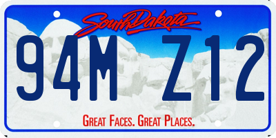 SD license plate 94MZ12
