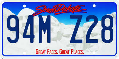 SD license plate 94MZ28