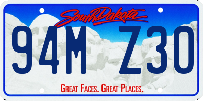 SD license plate 94MZ30