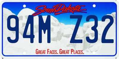 SD license plate 94MZ32