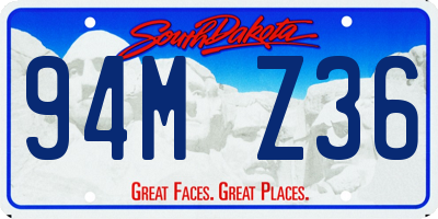SD license plate 94MZ36