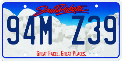 SD license plate 94MZ39