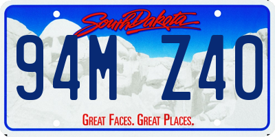 SD license plate 94MZ40