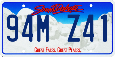 SD license plate 94MZ41