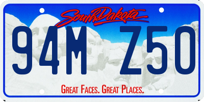 SD license plate 94MZ50