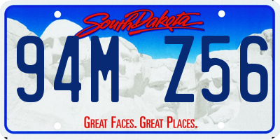 SD license plate 94MZ56