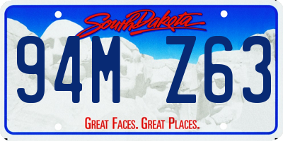 SD license plate 94MZ63