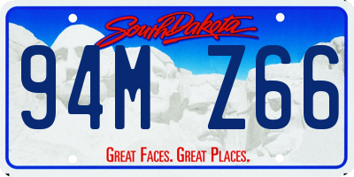 SD license plate 94MZ66