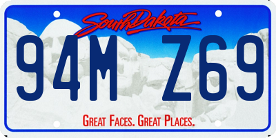 SD license plate 94MZ69