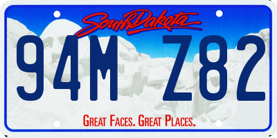 SD license plate 94MZ82