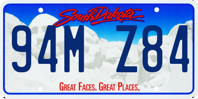 SD license plate 94MZ84