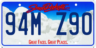 SD license plate 94MZ90