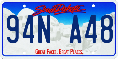 SD license plate 94NA48