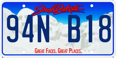 SD license plate 94NB18