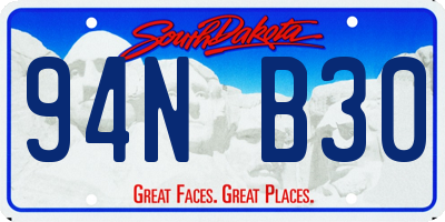 SD license plate 94NB30