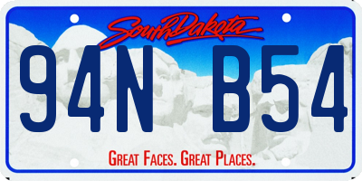 SD license plate 94NB54