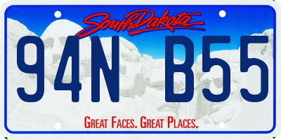 SD license plate 94NB55