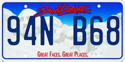 SD license plate 94NB68