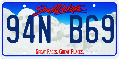 SD license plate 94NB69