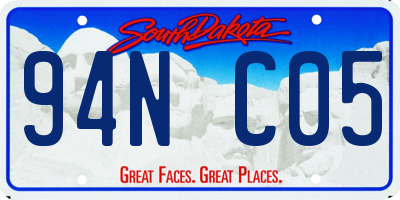 SD license plate 94NC05