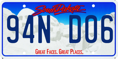 SD license plate 94ND06