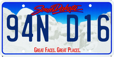 SD license plate 94ND16