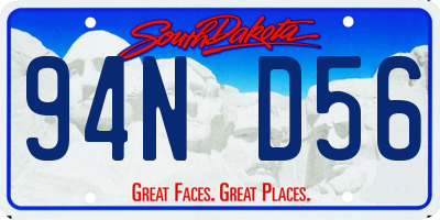 SD license plate 94ND56