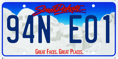 SD license plate 94NE01