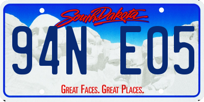 SD license plate 94NE05