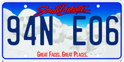 SD license plate 94NE06