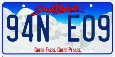 SD license plate 94NE09