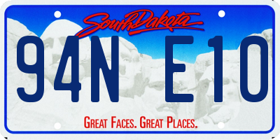 SD license plate 94NE10