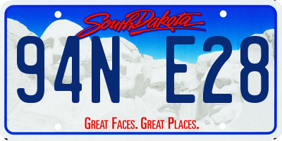 SD license plate 94NE28