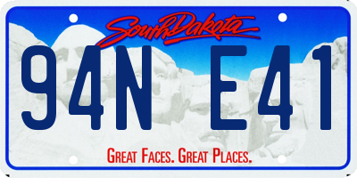 SD license plate 94NE41