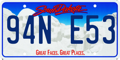 SD license plate 94NE53