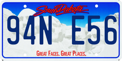 SD license plate 94NE56