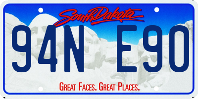 SD license plate 94NE90