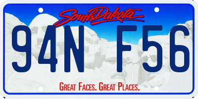 SD license plate 94NF56
