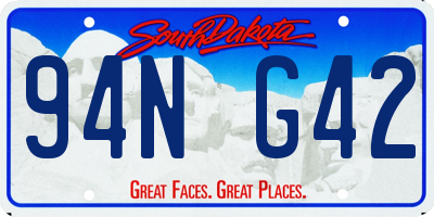 SD license plate 94NG42