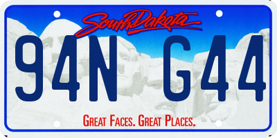 SD license plate 94NG44