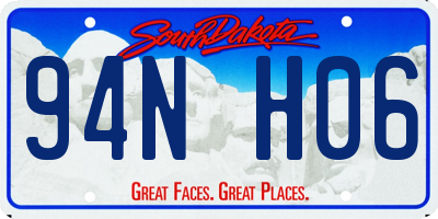SD license plate 94NH06