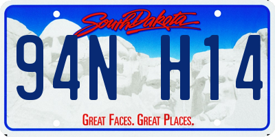 SD license plate 94NH14