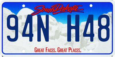 SD license plate 94NH48