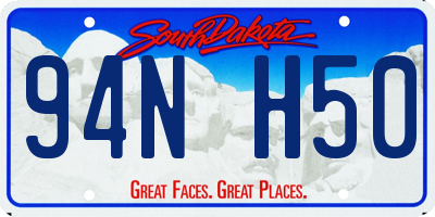 SD license plate 94NH50
