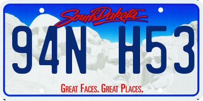 SD license plate 94NH53