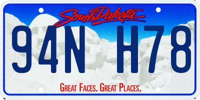 SD license plate 94NH78