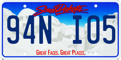 SD license plate 94NI05