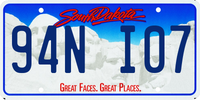 SD license plate 94NI07