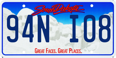 SD license plate 94NI08