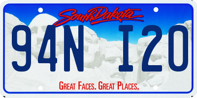 SD license plate 94NI20